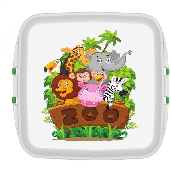 Biodora Kleine Lunchbox mit Druck Zoo 11 x 11 x 5 cm von Biodora