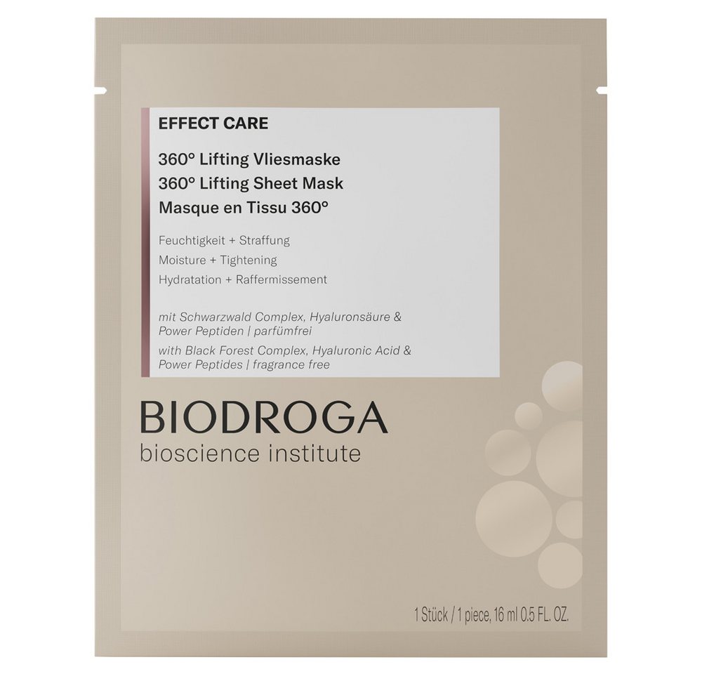 Biodroga Gesichts-Reinigungsfluid Biodroga - Mask Sensation - 360° Lifting Vliesmaske - 1x16ml von Biodroga