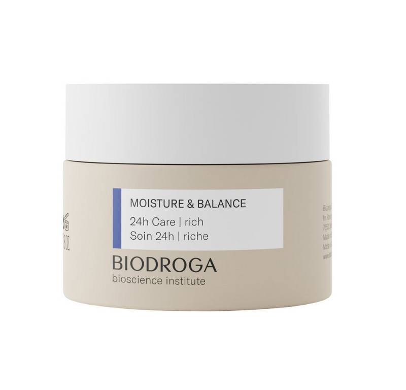 Biodroga Gesichts-Reinigungsfluid Biodroga - Moisture & Balance - 24h Pflege reichhaltig - 50ml von Biodroga