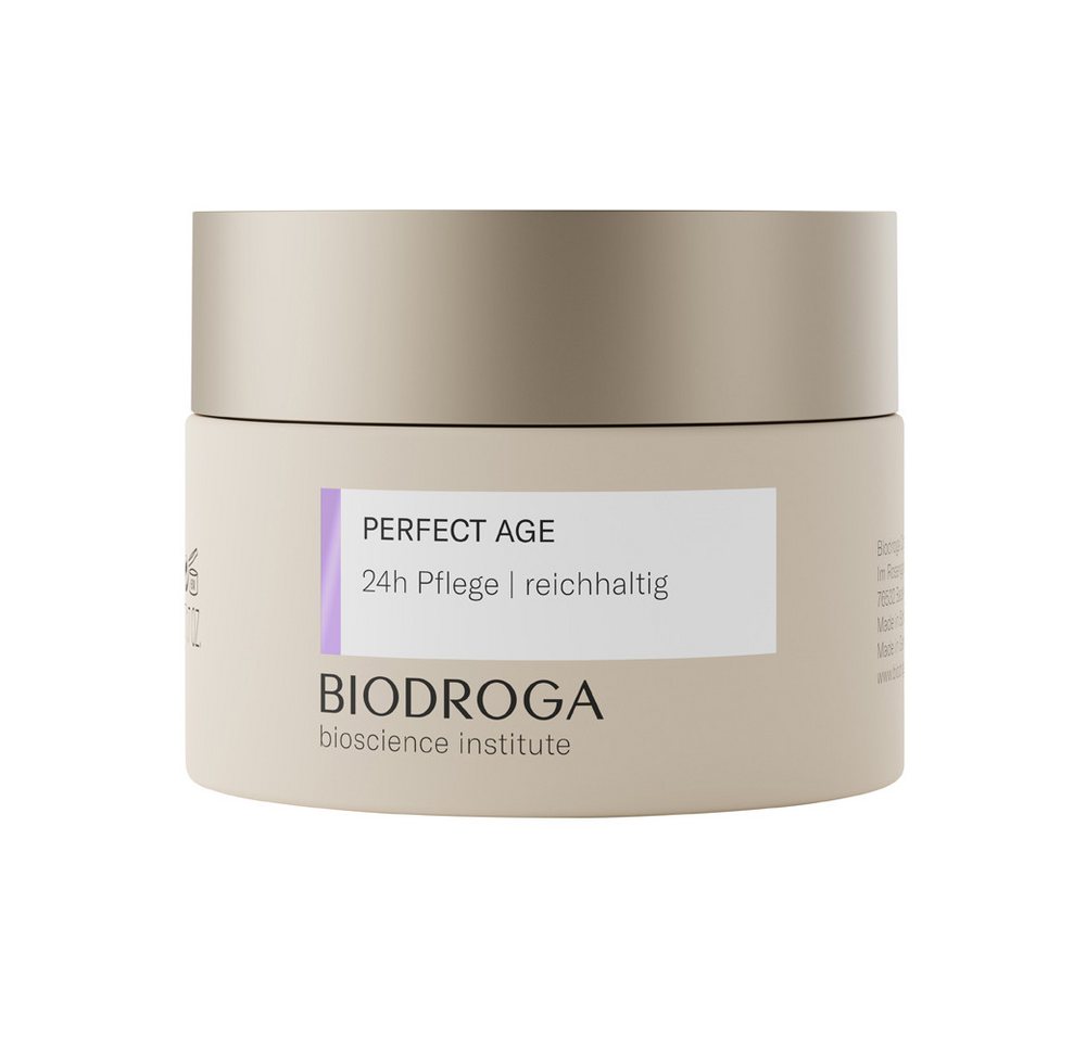 Biodroga Gesichts-Reinigungsfluid Biodroga - Perfect Age - 24h Pflege reichhaltig - 50ml von Biodroga