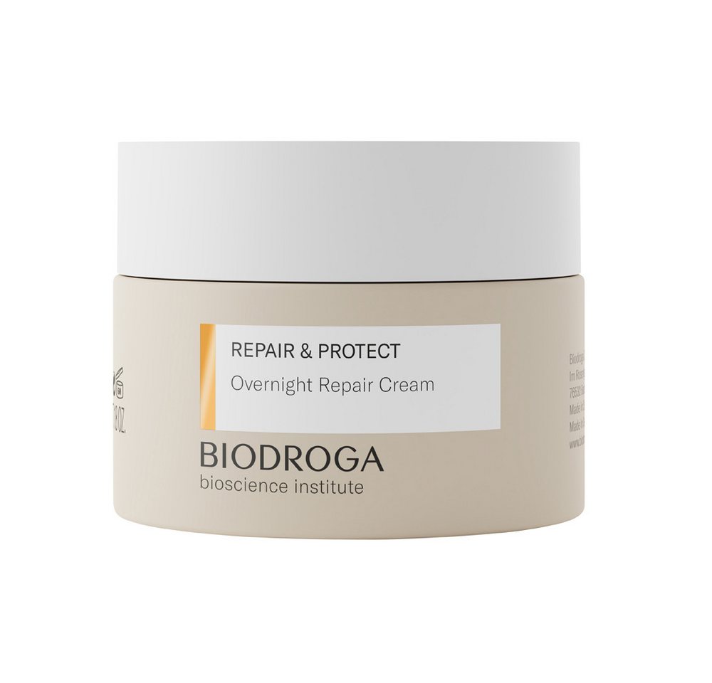Biodroga Gesichts-Reinigungsfluid Biodroga - Repair & Protect - Overnight Repair Cream - 50ml von Biodroga
