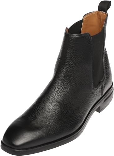 Elegante Herren Leder Chelsea Boots in schwarz I Stiefel für Männer I Männer Stieffeleten I Lederstiefel Desert Boots I Men boots leather I (numeric_42) von Bioflex