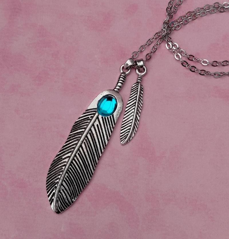 Resident Evil Claire Redfield Inspirierte Feder Halskette - Videospiel Schmuck Biohazard Cosplay Boho von BiohazardCandy