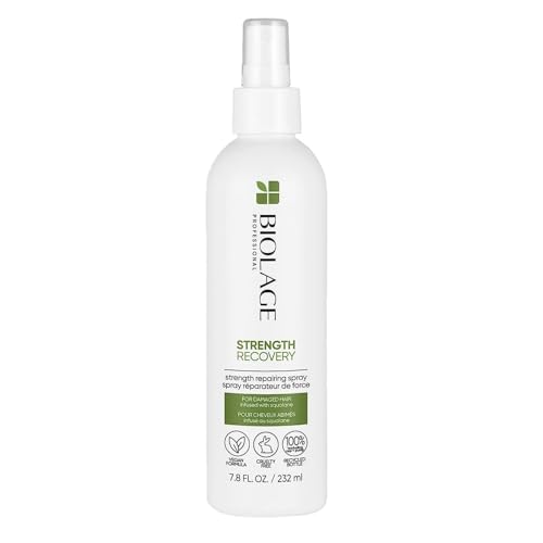 Biolage Professional Pflegespray für überstrapaziertes Haar, Gegen Haarbruch, Veganes Squalan, Strength Recovery Repairing Spray, 232 ml von Biolage