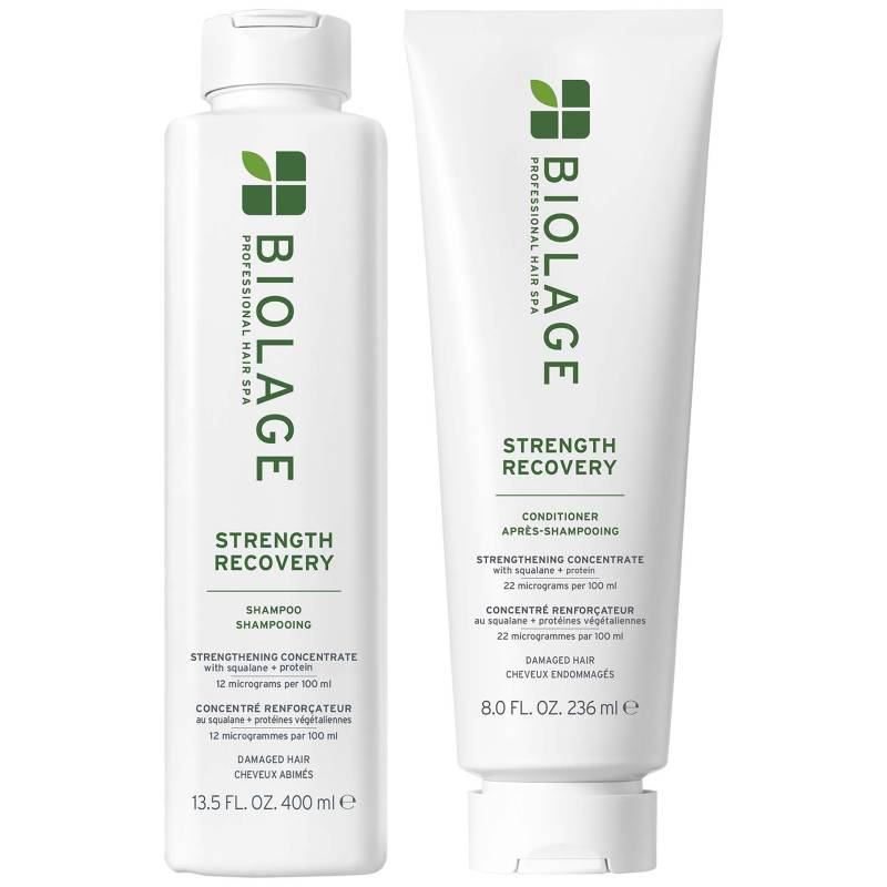 Biolage Strength Recovery Shampoo 400ml and Conditioner 236ml Duo von Biolage