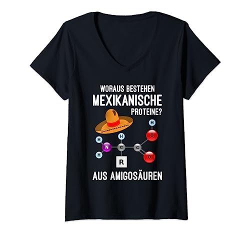 Damen Lustiger Spruch für Biologie Student T-Shirt mit V-Ausschnitt von Biologie Student Spruch