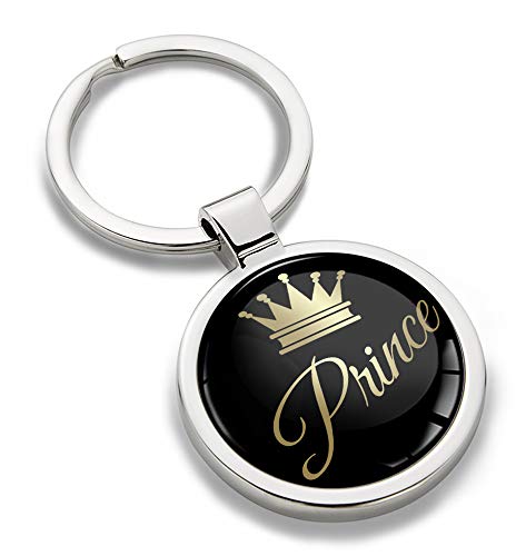 Biomar Labs® Schlüsselanhänger Metall Keyring Autoschlüssel mit Geschenkbox Geschenk Metall-Schlüsselanhänger Schlüsselbund Edelstahl Prinz Prince KK 249 von Biomar Labs