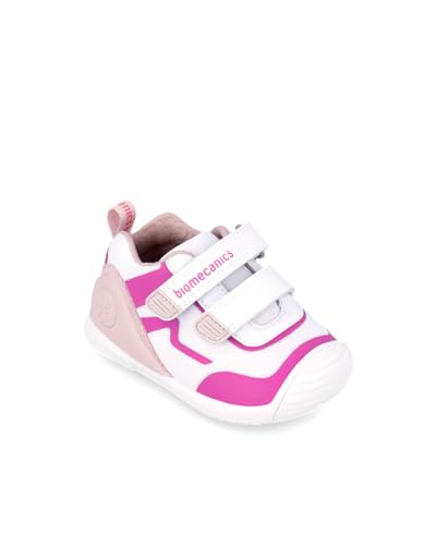 Garvalín Jungen Mädchen 242152 Sneaker, weiß und Fuchsia, 18 EU von Biomecanics