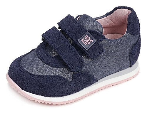 Garvalín Mädchen 171352 Sneaker, Blau (Azul Marino/Serraje/Piton A) von Biomecanics