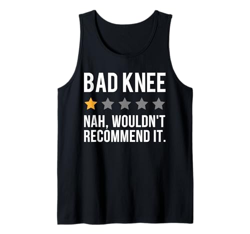 Herren Bad Knee One-Star-Bewertung Lustiger Patient mit gebrochenem Knie Tank Top Herren Bad Knee One-Star-Bewertung Lustiger Patient mit gebrochenem Knie Tank Top von Bionic Knee Replacement Recovery Designs