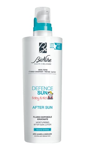 BioNike Defence Sun Baby & Kid Flüssigkeit After Sole Körper Feuchtigkeitsspendend für zarte und empfindliche Kinderhaut, 200 ml von Bionike