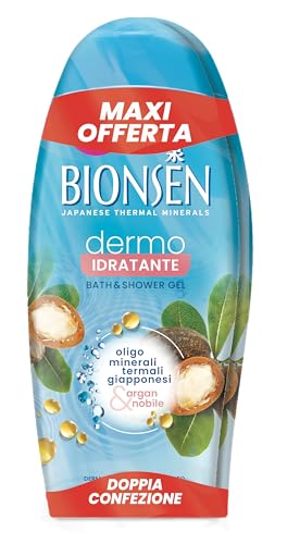 Bionsen Dermo-feuchtigkeitsspendendes Duschbad mit japanischen Thermaloligomineralen und Arganöl, ohne Parabene, für sensibische Haut, Flasche 650 ml x 2 Bionsen Dermo-feuchtigkeitsspendendes Duschbad mit japanischen Thermaloligomineralen und Arganöl, ohne Parabene, für sensibische Haut, Flasche 650 ml x 2 von Bionsen