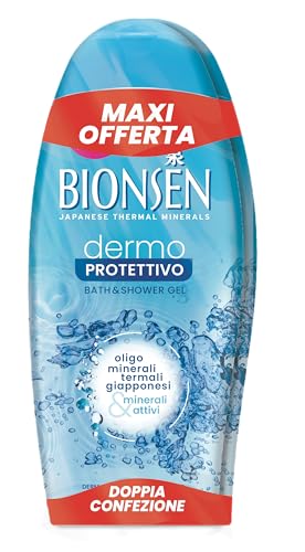 Bionsen Dermo-Schutzdusche mit japanischen Thermaloligomineralen und aktiven Mineralien, beruhigende Formel für empfindliche Haut, Flasche 650 ml x 2 Bionsen Dermo-Schutzdusche mit japanischen Thermaloligomineralen und aktiven Mineralien, beruhigende Formel für empfindliche Haut, Flasche 650 ml x 2 von Bionsen