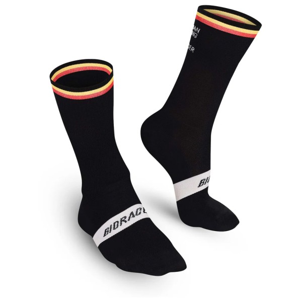 Bioracer - Belgium Sock Knitted - Radsocken Gr 39-41 - M schwarz von Bioracer