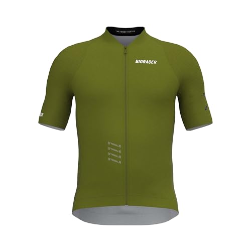 Bioracer Radtrikot Kurzarm - Modell '2025 Icon' - Thyme Green - L - Rennrad Trikot für Herren, Radsportbekleidung Herren von Bioracer