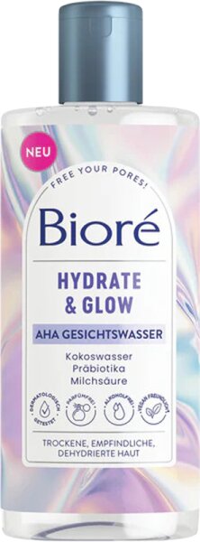 Bioré Hydrate & Glow AHA Gesichtswasser 235 ml von Bioré