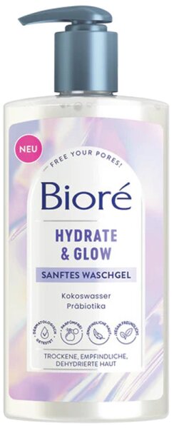 Bioré Hydrate & Glow Sanftes Waschgel 200 ml von Bioré