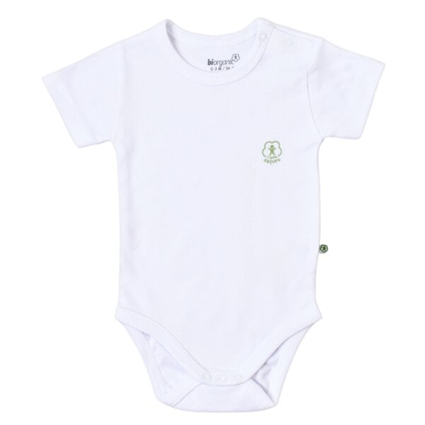 Biorganic Baby Body 100% Bio-Baumwolle Basic Nature Kurzarmbody GOTS von Biorganic