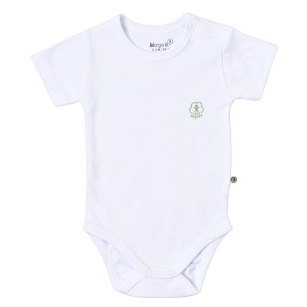 Biorganic Baby Body 100% Bio-Baumwolle Basic Nature Kurzarmbody GOTS von Biorganic