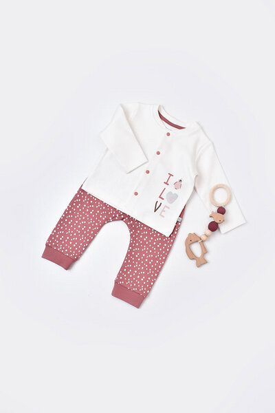 Biorganic Little Love Pyjama Set ‒ Langarmshirt & Hose von Biorganic