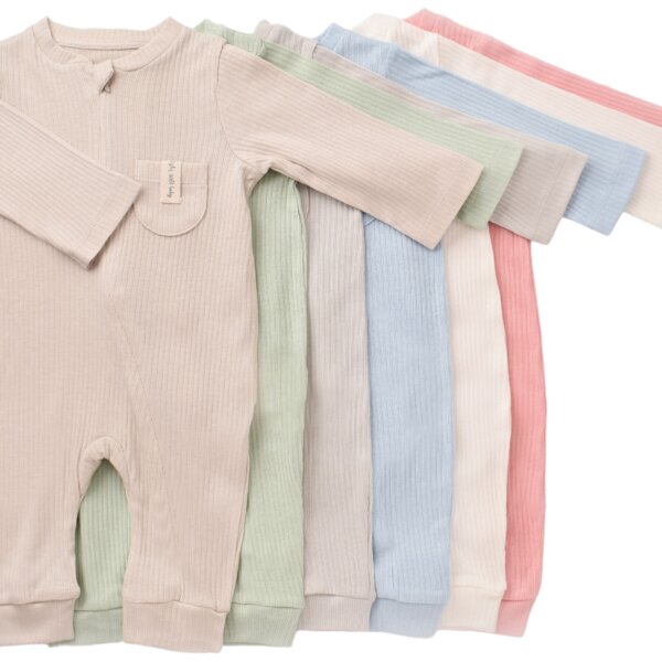 Baby Strampler Soft Modal gerippte Textilstruktur GOTS biorganic von Biorganic