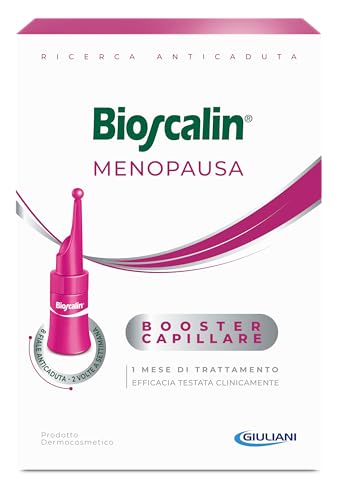 Bioscalin MENOPAUSA Ampullen gegen Haarausfall, regenerierend, Booster Kapillar, Stärkung der Haare, Wirkung gegen Vergrauung, Behandlung 1 Monat für Frauen, 8 Ampullen à 3,5 ml Bioscalin MENOPAUSA Ampullen gegen Haarausfall, regenerierend, Booster Kapillar, Stärkung der Haare, Wirkung gegen Vergrauung, Behandlung 1 Monat für Frauen, 8 Ampullen à 3,5 ml von Bioscalin