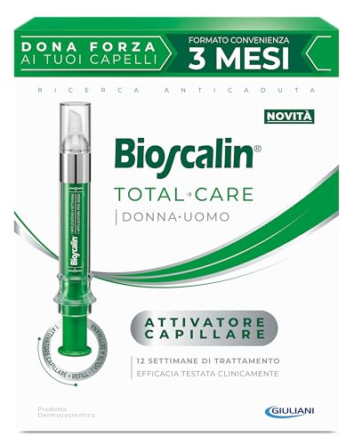 Bioscalin TOTAL•CARE Kapillar-Aktivator wirkt dem Haarausfall entgegen und fördert das Wachstum, Ampullen für Haare für Damen und Herren, 1 Anwendung pro Woche, Behandlung für 12 Wochen, 20 ml Bioscalin TOTAL•CARE Kapillar-Aktivator wirkt dem Haarausfall entgegen und fördert das Wachstum, Ampullen für Haare für Damen und Herren, 1 Anwendung pro Woche, Behandlung für 12 Wochen, 20 ml von Bioscalin