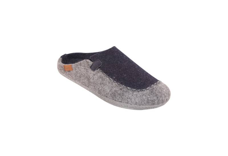 Biosoft Comfort & Easy Walk Biosoft Hausschuhe Herren Größe 42-46 Grau, Hausschuhe mit Fussbett Hausschuh von Biosoft Comfort & Easy Walk