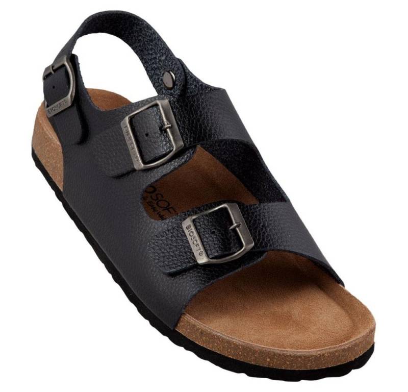 Biosoft Comfort & Easy Walk Biosoft Herren Sandalen Leder Optik Größe 43 - 47 LARS, Herrensandale Sandale von Biosoft Comfort & Easy Walk