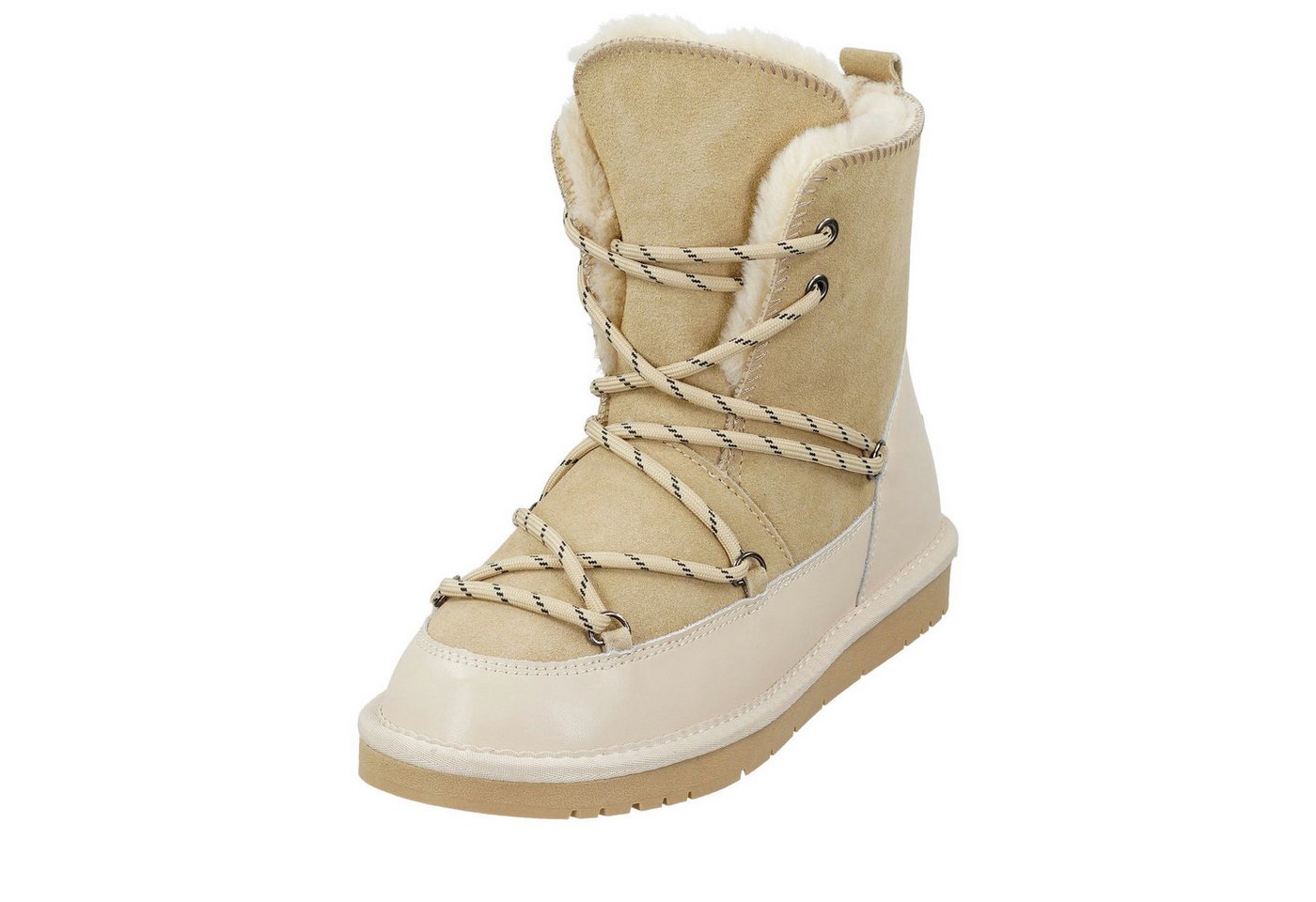 Biosoft Comfort & Easy Walk Damen Winterboot extended Laceup beige chstnt 41 Winterstiefel von Biosoft Comfort & Easy Walk
