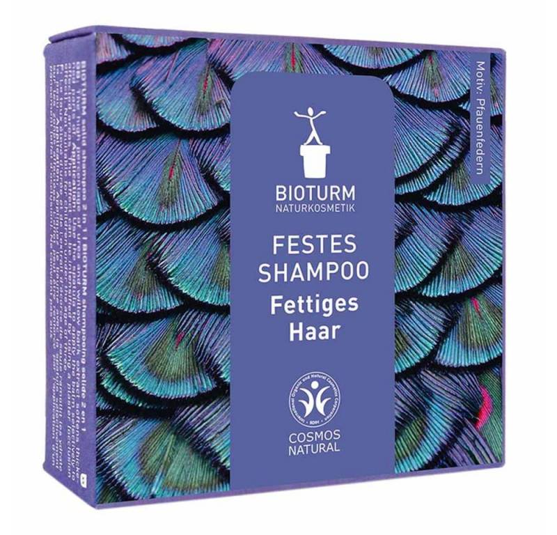 Bioturm Festes Haarshampoo Festes Shampoo - fettiges Haar 100g 6er Pack von Bioturm