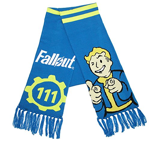 BioWorld Fallout Vault 111 Strickschal, blau, blau, Einheitsgröße von Bioworld