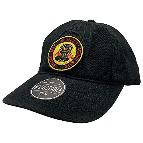 Bioworld Cobra Kai Logo Adjustable Cap Black Bioworld Cobra Kai Logo Adjustable Cap Black von Bioworld