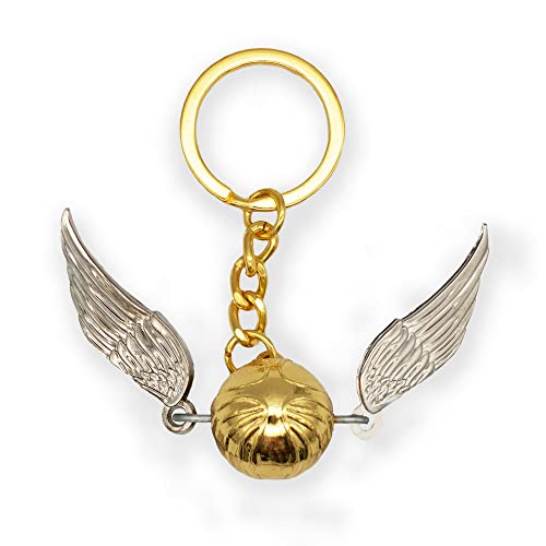 Bioworld Harry Potter Quidditch Golden Snitch 3D Schlüsselanhänger, gold, One size von Bioworld