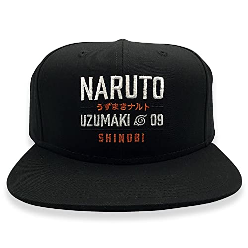 Bioworld Naruto Uzumaki Shinobi Snapback Cap schwarz, Schwarz , Einheitsgröße von Bioworld