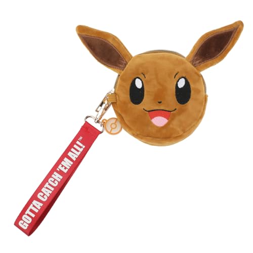 Bioworld Pokemon Eevee Münztasche, 13 cm, Braun, OSFA von Bioworld