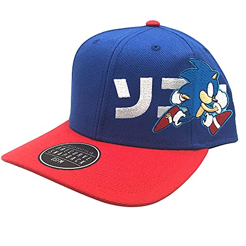 Sonic Kanji Pre-Curved Bill Erwachsene Snapback Cap Mehrfarbig, mehrfarbig, Einheitsgröße von Bioworld