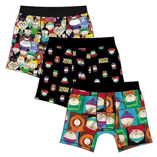 Bioworld South Park Herren Boxershorts (3er Pack), Mehrfarbig, Medium von Bioworld