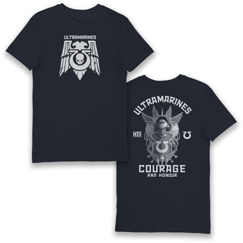 Bioworld Warhammer 40.000 Space Wolves Eco Wash T-Shirt, blau, M von Bioworld