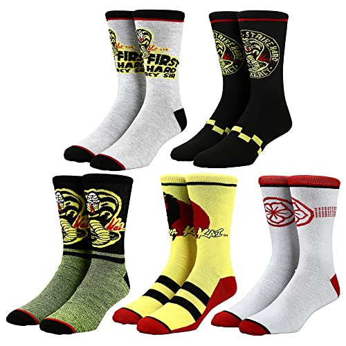 Cobra Kai Freizeitsocken, 5 Paar von Bioworld