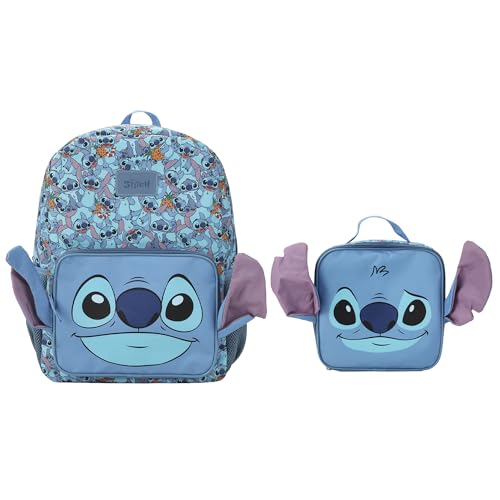 Disney Stitch Character Print 40,6 cm Rucksack & Lunch-Set von Bioworld