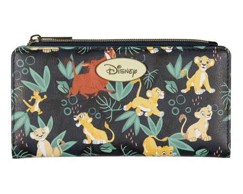 Disney The Lion King Simba and Friends Kunstleder-Geldbörse mit Reißverschluss von Bioworld