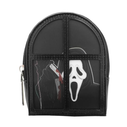 Ghostface Lurking In Window 12,1 cm Neuheit Münztasche Wristlet Wallets von Bioworld