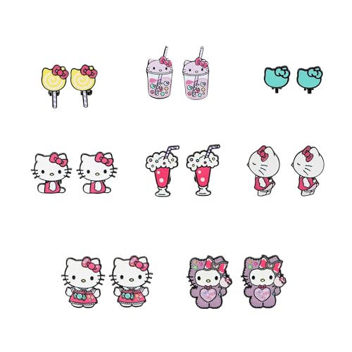 Hello Kitty 8 Paar Ohrclips Set Hello Kitty 8 Paar Ohrclips Set von Bioworld