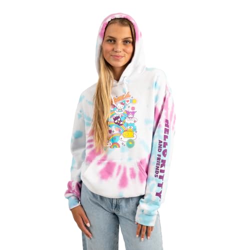 Hello Kitty Damen-Kapuzenpullover mit Spiralwaschung, Mehrfarbig, XXL von Bioworld