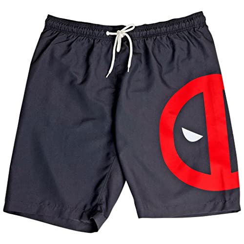 Marvel Comics Deadpool Symbol Boardshorts, Schwarz , XXL von Bioworld