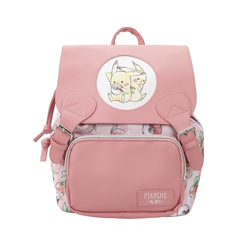 Pokémon Pikachu & Poké Balls Pink 25,4 cm Erwachsene Mini Rucksack von Bioworld