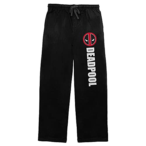 Schlafanzughose mit Deadpool-Logo, Schwarz, Schwarz, L von Bioworld