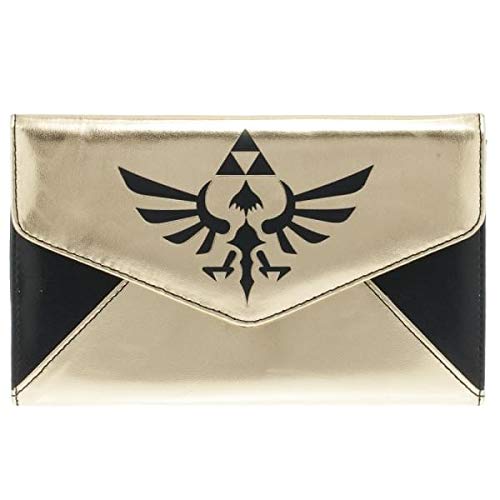 Zelda Logo Gold & Black Envelope Wallet von Bioworld