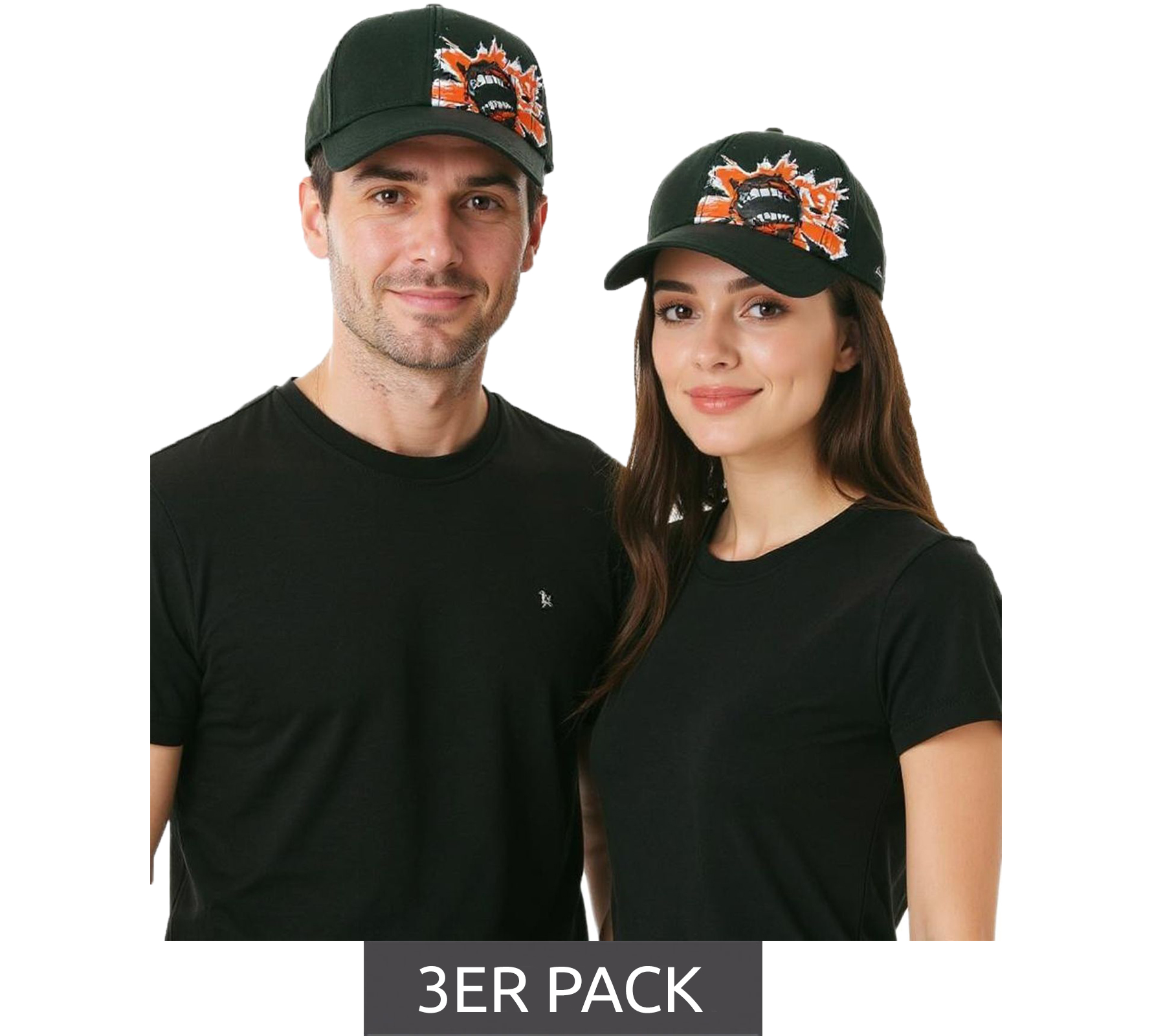 3er Sparpack Billy Talent Unisex Rockband Trucker-Cap stylische Baumwoll-Cap Baseball-Cap TC109476BLT Schwarz von BioworldMerch